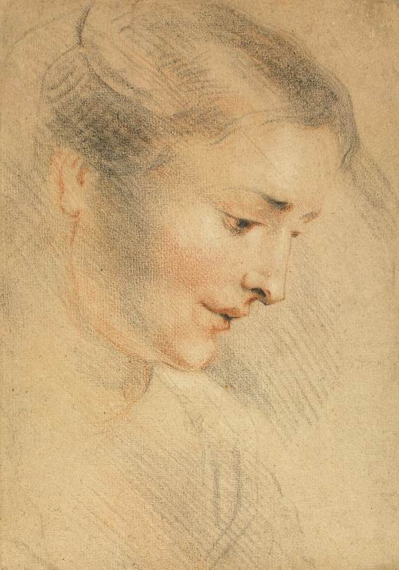 Női fej, Watteau